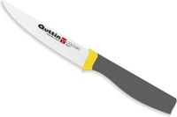 Quttin Colours Yellow keukenmes 11 cm zwart/geel