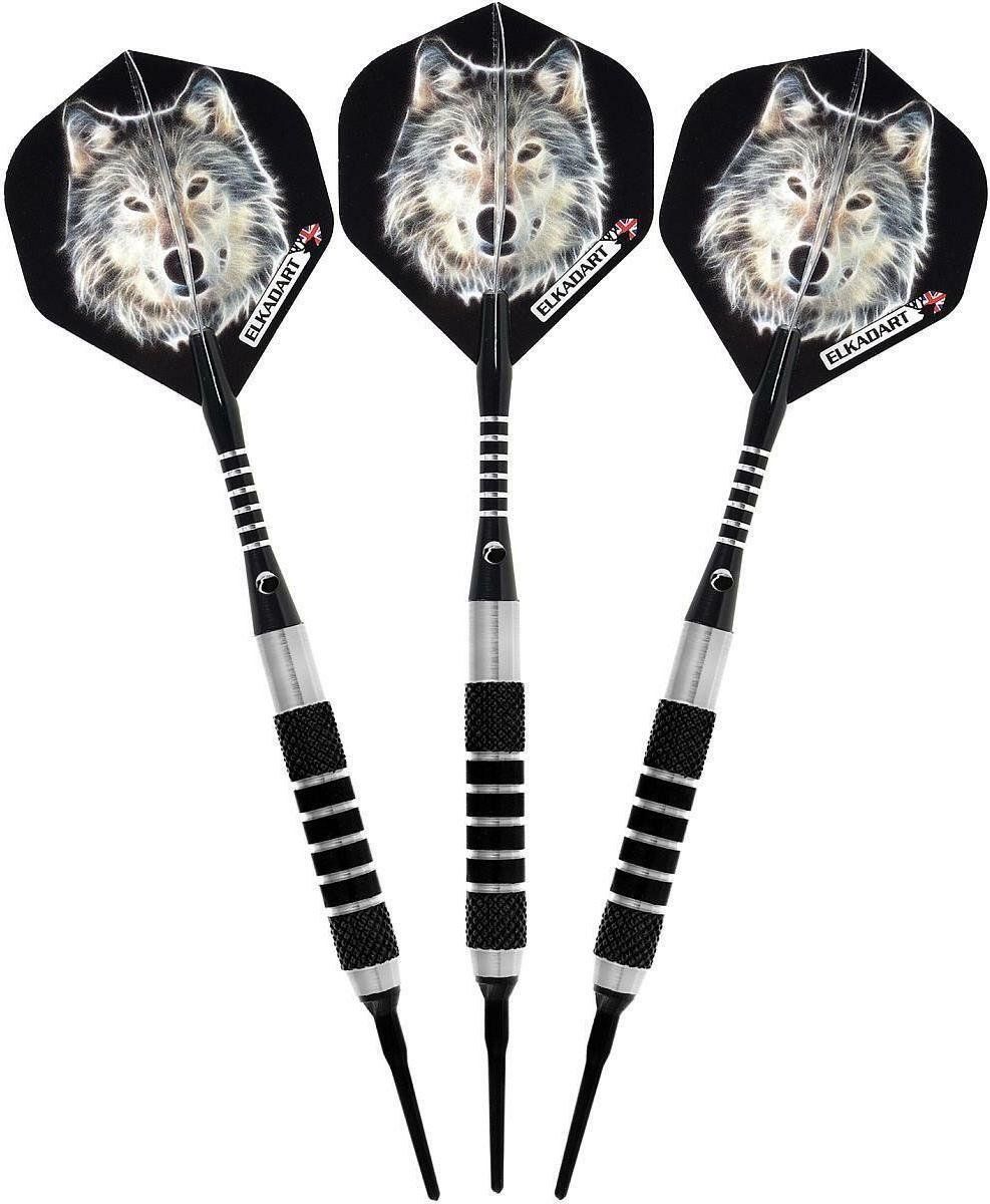 ABC Darts Lone Wolf Softtip Dartpijlen - 16 gram - Zwart