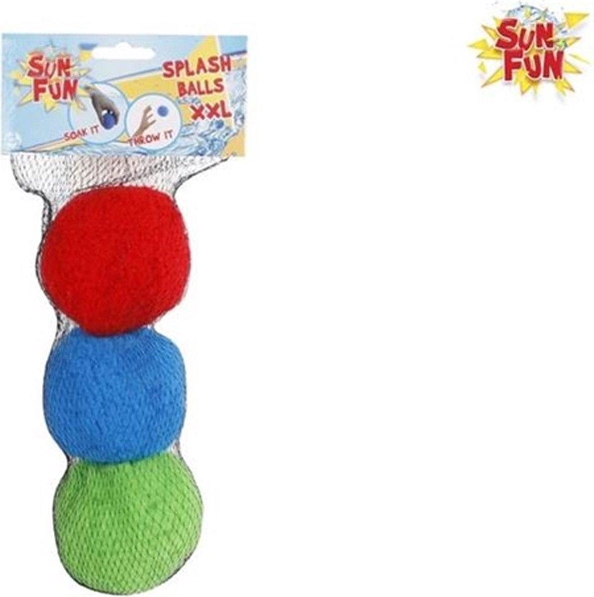 Jouet-Plus Sun Fun 3 XXL waterballen splash balls 10cm 3 kleuren