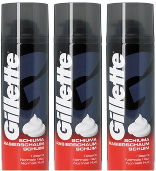 Gillette Scheerschuim Normaal 300 ml - Multipak 3 stuks