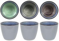 Svenska Living Mok reactive glaze 9x8cm 6 stuks