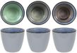 Svenska Living Mok reactive glaze 9x8cm 6 stuks