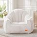 OEM Pouf Muschel XXL, couleur beige, avec rembourrage en mousse