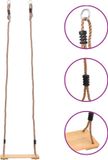 vidaXL Plankschommel 200 cm massief grenenhout