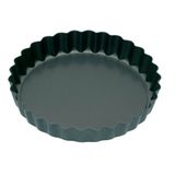 KitchenCraft Mini taartvormpjes met antiaanbaklaag en losse basis, 10 cm, set van 4
