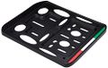 Quattroerre 16109 Kentekenplaathouder voor motorfiets Tricolore Carbon
