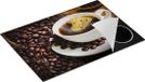 Chefcare Inductie Beschermer Kopje Koffie met Koffiebonen - 75x55 cm - Multicolor