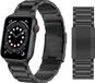 By Qubix - Titanium schakelband - Zwart - Geschikt voor Apple watch 38mm / 40mm / 41mm / 42mm