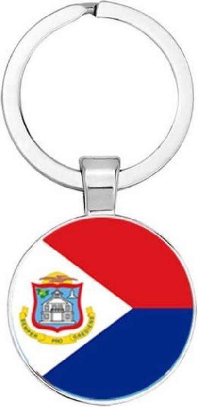Akyol - Sint Maarten Sleutelhanger - Unisex - Wit/Zwart