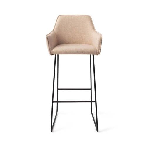 Jesper Home Barkruk Hofu Slide Black - Wild Walnut (zithoogte 75cm)