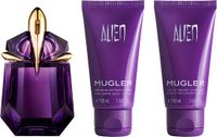 Mugler Alien Eau de Parfum Geschenkset - Bloemig amberachtig houtachtig parfum voor dames - 30 ml + Body Lotion + Shower Milk