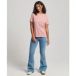 Superdry Vintage Cooper Classic Tee Dames T-shirt - Lichtroze - Maat XXS