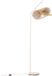QAZQA nest - Art Deco Vloerlamp | Lampe sur pied avec abat-jour - 1 lumière - H 190 cm - Beige - Salon