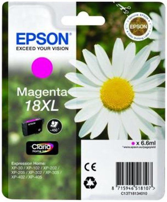 Epson 18XL Magenta High Capacity Ink Cartridge
