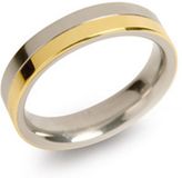 Boccia Titanium Ring glad bicolor - 0129-02