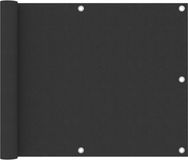 vidaXL Pare-soleil de balcon 75x500 cm Tissu Oxford Anthracite