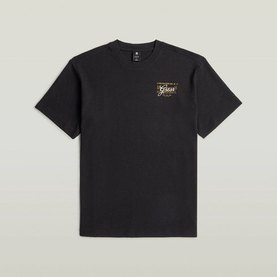 G-Star Script gr r t Heren T-shirt Zwart Katoen Regular Fit S