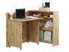 CONCEPTION SLIM Bureau escamotable chêne artisan gauche