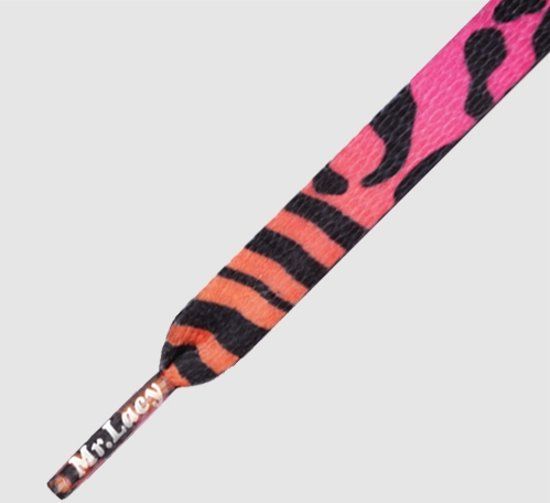 Mr.Lacy Printies - Animal Color Mix - 1 paar schoenveters in dierenprints