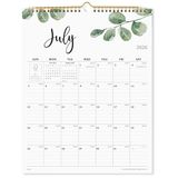 Maandelijkse wandkalender 2023-2024, loopt van januari 2023 tot juni 2024, 20 x 35 cm, dubbele draadband, perfect voor organisatie en planning
