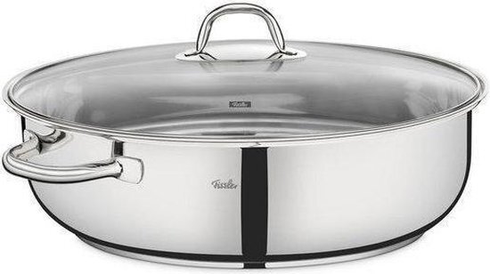 Fissler Special braadpan edelstaal met glasdeksel - 38 cm