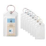 Kofferlabels AIDA Kofferlabels voor cruises, waterdicht, transparant, met metalen band, verpakking van 8 stuks