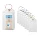 Kofferlabels AIDA Kofferlabels voor cruises, waterdicht, transparant, met metalen band, verpakking van 8 stuks