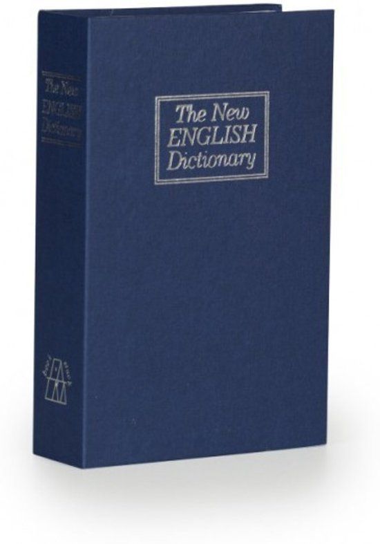 Boek kluis - Engels Woordenboek - Blauw - Medium