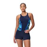Speedo Hyperboom Splice Tankini Set Marine/Grijs