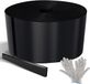 Merkloos Bordure de pelouse flexible en acier galvanisé 40 m x 15 cm, bordure de jardin durable pour parterres, allées et bordures de pelouse noir