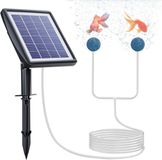 Merkloos / Sans marque Vijverbeluchter Zonne-energie - Zuurstofpomp Tuin - Waterkwaliteit Verbeteren - Geïntegreerd Zonnepaneel - 3 Meter Slang - Zwart
