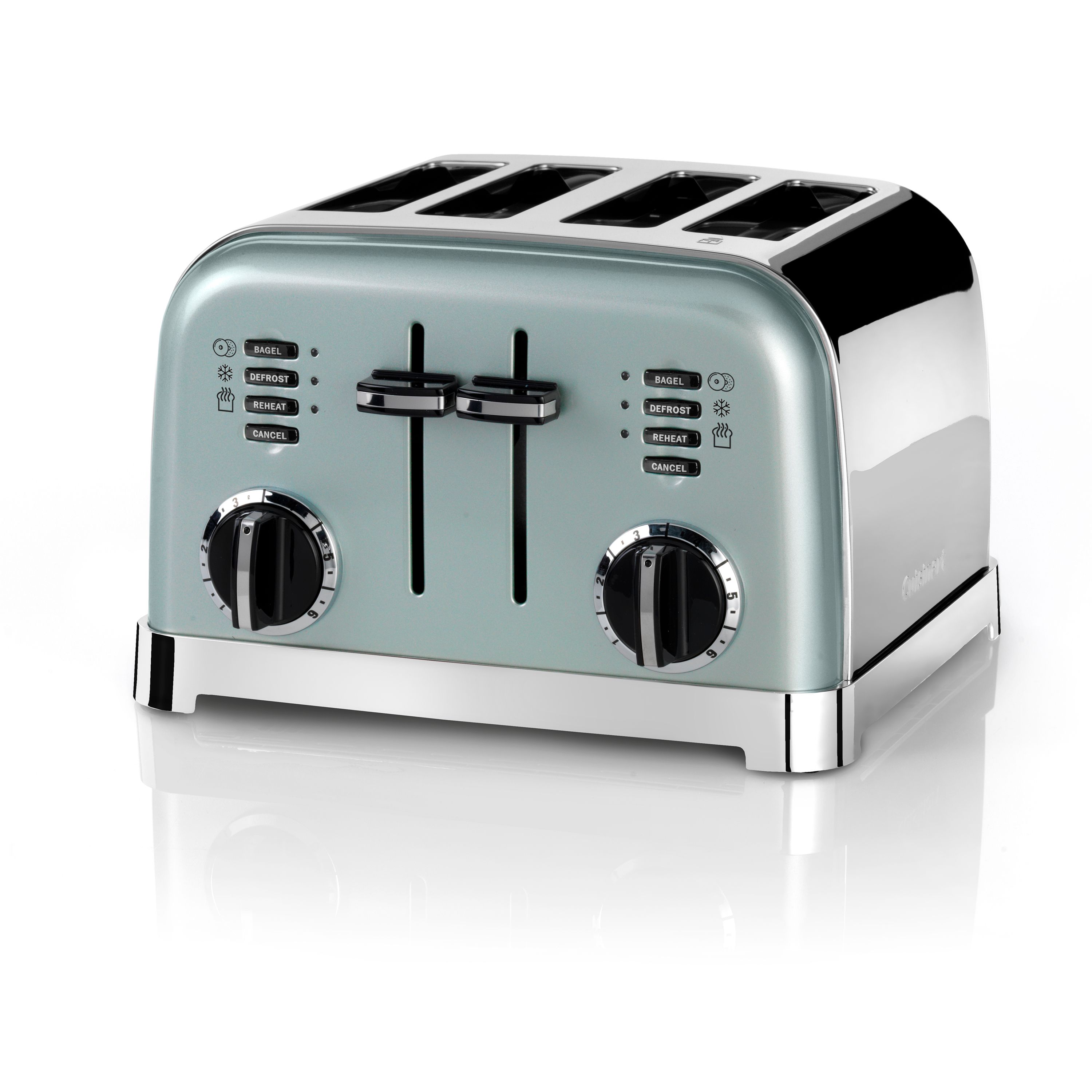 Cuisinart CPT180GE - Broodrooster - Zwart, Groen, Roestvrijstaal