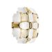 Slamp Mida Applique Murale Blanc/Or - Salon / séjour - Plastique