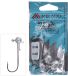 Mikado tête de jig 10 g – Hameçon taille 8/0 – Œillet Stinger – Brochet – 3 Pièces – Nickel Noir
