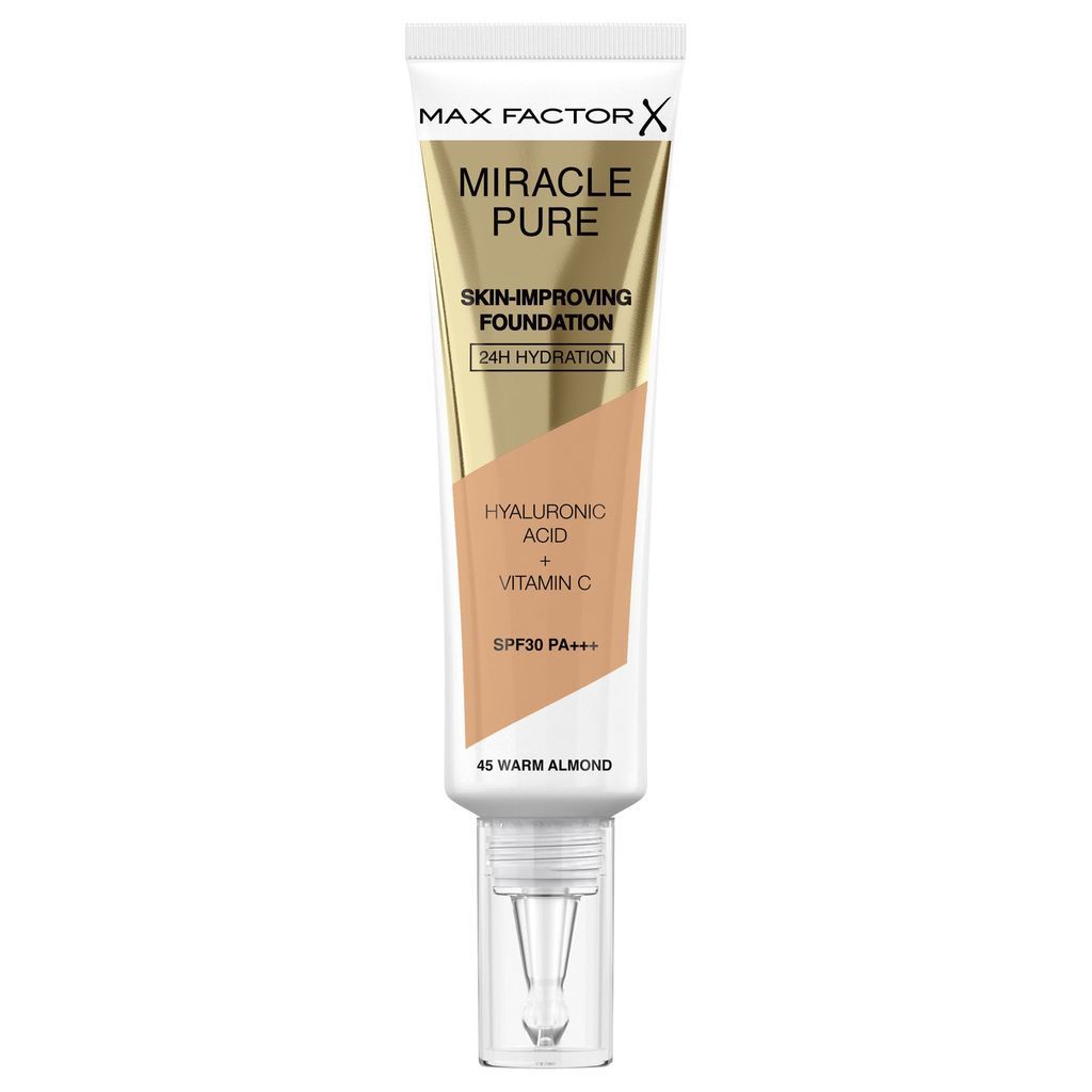 Max Factor Miracle Pure Skin Improving Foundation 45 Warm Almond 30ml