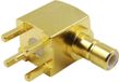 TRU COMPONENTS SMB-connector Stekker, inbouw horizontaal 50 Ω 1 stuk(s)