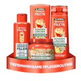 Garnier Fructis Haarverzorgingsset voor beschadigd haar, met pro-keratine en marulaolie, shampoo (250 ml), conditioner (200 ml), haarkuur (200 ml), masker (320 ml), 4-delig