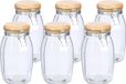 Zeller Weckpotten/inmaakpotten - 6x - 1.85L - glas - met beugelsluiting - D13 x H23 cm