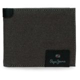 Pepe Jeans Hilltop Horizontale portemonnee met portemonnee, grijs, 11,5 x 8 x 1 cm, leer van Joumma Bags
