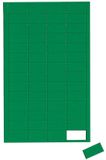 MAUL Magnetische symbolen, rechthoekjes, 1 x 2 cm, 56 stuks, wit