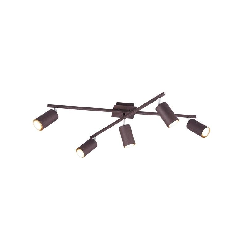 Trio Plafondlamp Marley Roest 612400524 - Metaal - 2019