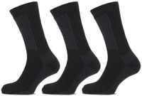 Basset Thermosokken Merinowol - Extra warm - 3 paar - Zwart - Dames en Heren - Merino Wol - Maat 43/46