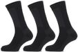 Basset Thermosokken Merinowol - Extra warm - 3 paar - Zwart - Dames en Heren - Merino Wol - Maat 43/46