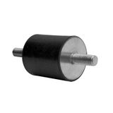 RS PRO Rubberen trildemper, buiten-/buitendraad buffer M12, Ø 60mm x 50mm, 65 Shore A