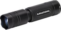 Grundig LED Zaklamp 400 Lumen - 10W - 200M Bereik - 3 Lichtstanden: Hoog, Laag, Pulserend - Zwart/Oranje