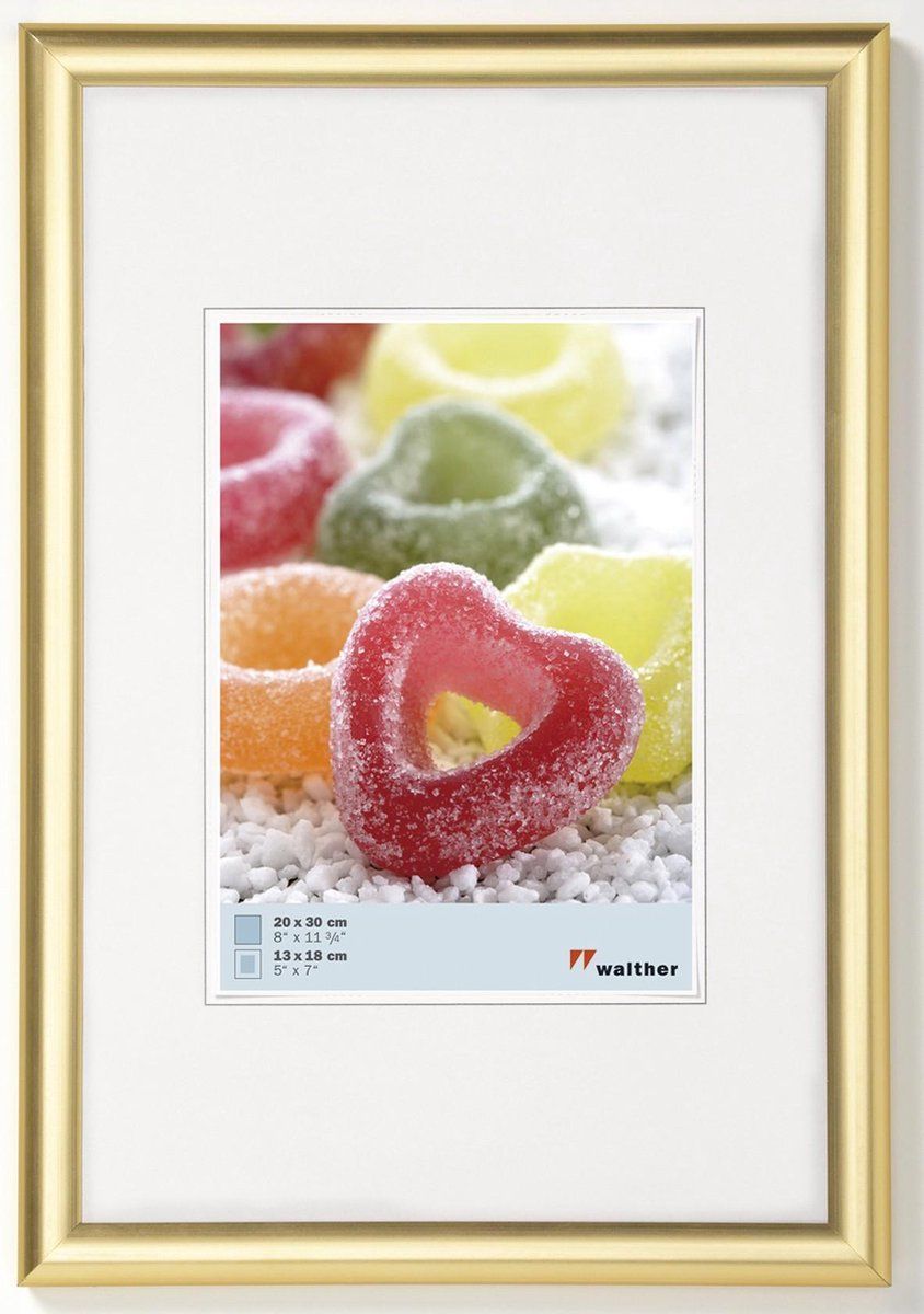 Walther Trendstyle Fotolijst - Fotoformaat 15x20 cm - Goud - EAN: 4004122196654