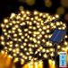 OEM Zonne-energie lichtslinger, 30 meter, 300 LED's, warm wit licht, 8 modi + timer + afstandsbediening