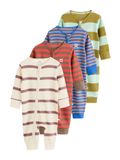 Next - Jongens - Set van 4 babypyjama's met tweewegritssluiting - Groen