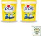 D'Or 2 x Savon Doux Naturel Pur - Savon Solide - 1 kg