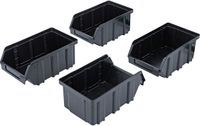 BGS magazijnzichtboxset met ophangrail voor systeemkastwand 4-delig - 80195